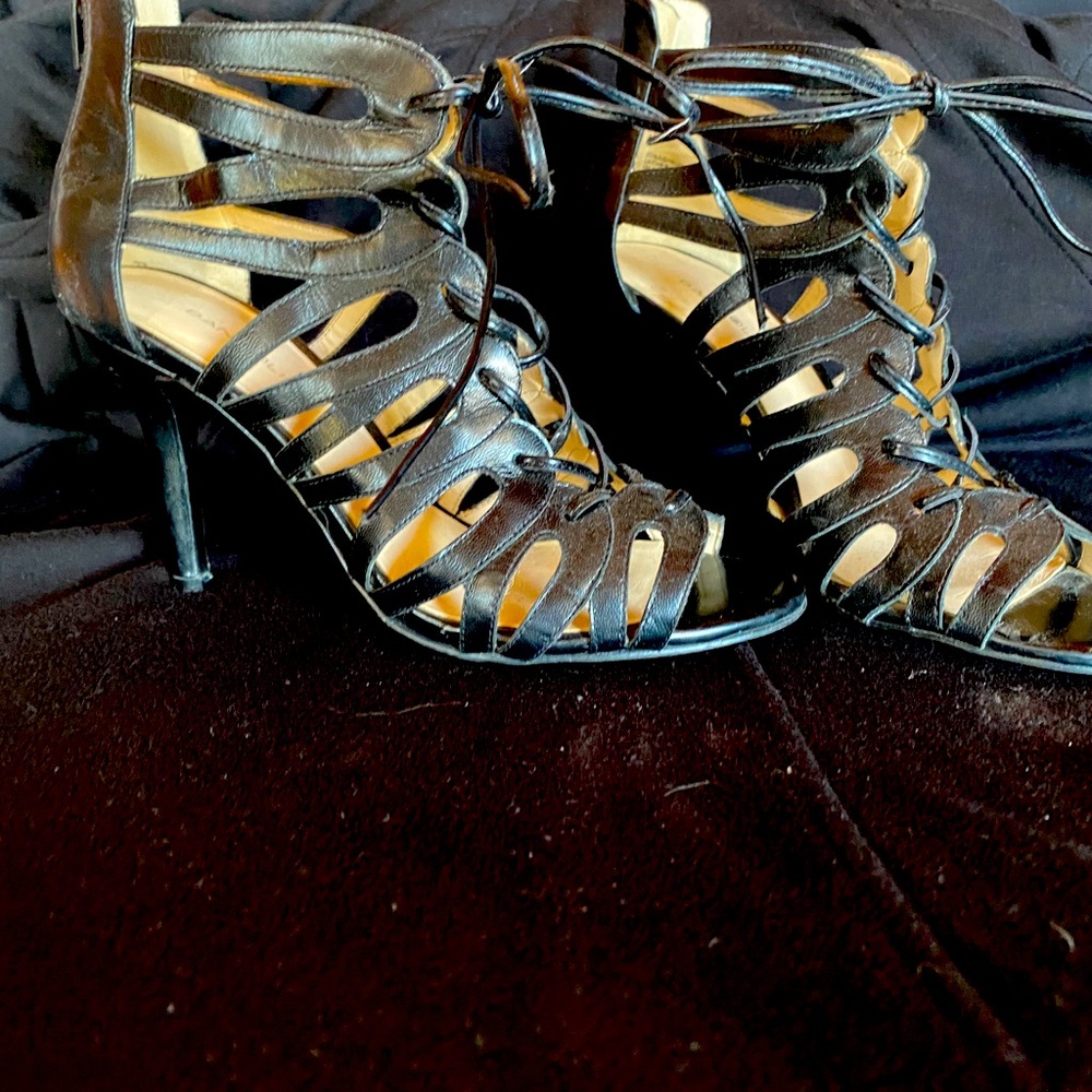 Black Bandolino Caged Heels